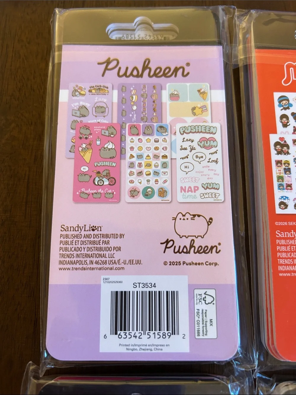 4 packages of 6 pack sets of stickers sealed
